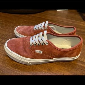 Vans Men’s 6.5 Women’s 8 Clay colored Suede shoes